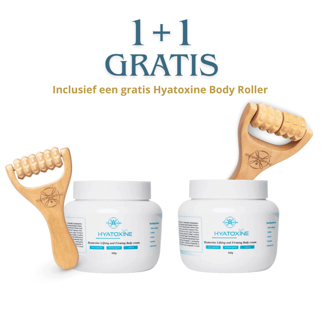 Duo Hyatoxine_Lifting_Body_Cream_500ml met hyatoxine body roller