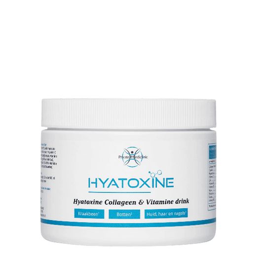Hyatoxine Collageen & Vitamine Drink witte pot lichtblauw Private Mediclinic Eindhoven