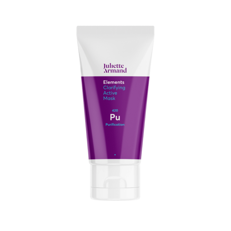 Witte tube paars etiket Juliette Armand Elements Clarifying Active Mask 50ml