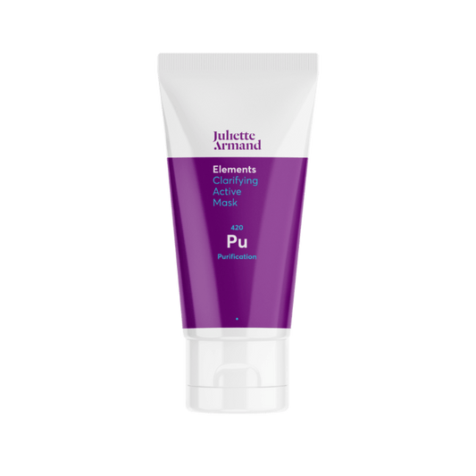 Witte tube paars etiket Juliette Armand Elements Clarifying Active Mask 50ml