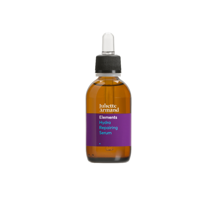 Glazen fles pipet Juliette Armand Elements Hydra Repairing Serum 55ml