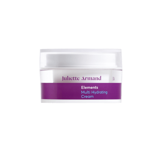 Witte pot paars etiket Juliette Armand Elements Multi Hydrating Cream 50ml