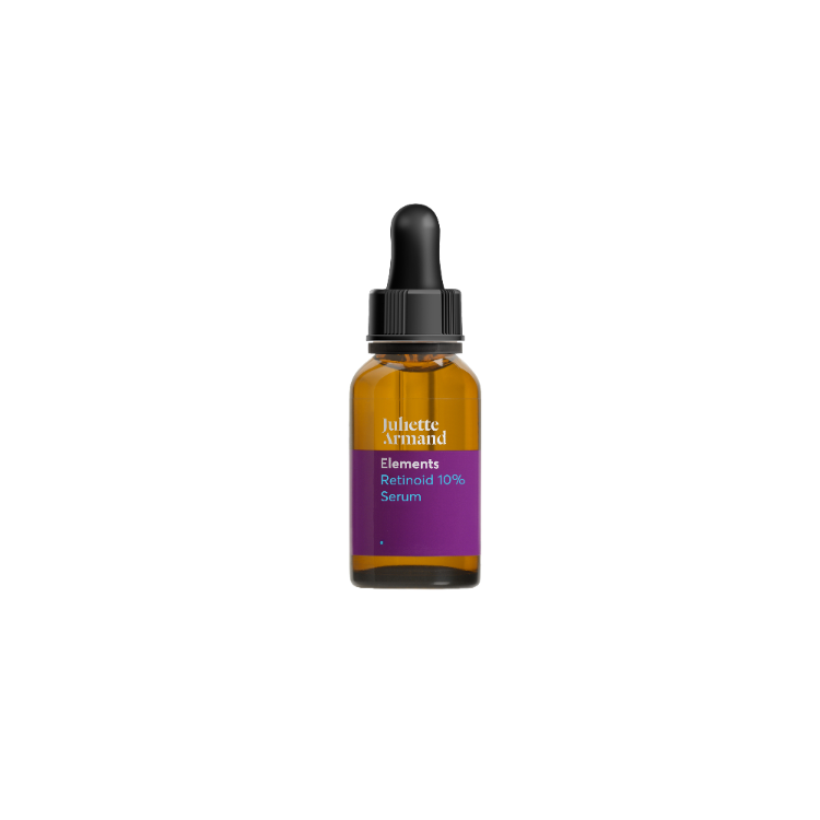 Glazen fles pipet Juliette Armand Elements Retinoid 10% Serum 10ml
