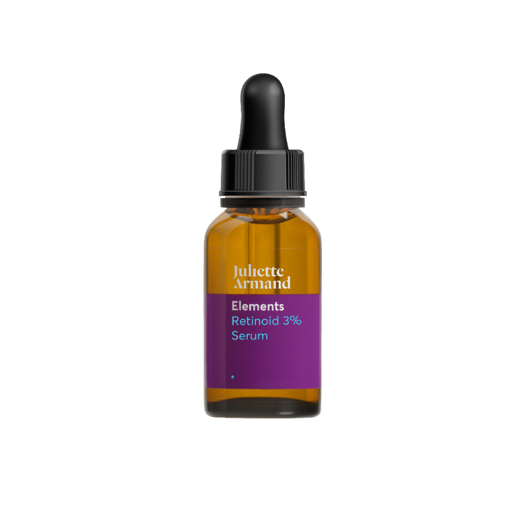 Glazen fles pipet Juliette Armand Elements Retinoid 3% Serum 20ml