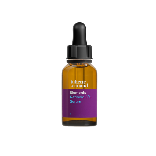 Glazen fles pipet Juliette Armand Elements Retinoid 3% Serum 20ml