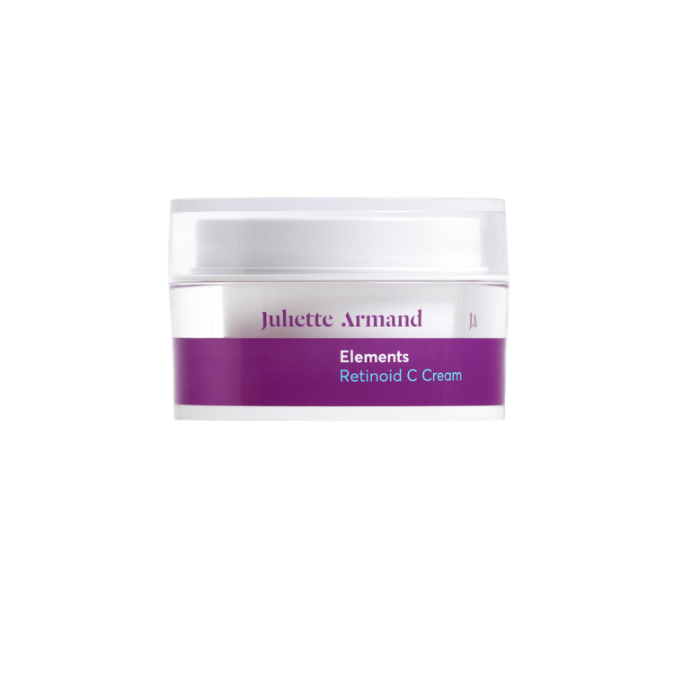 Witte pot paarse etiket Juliette Armand Elements Retinoid C Cream 50ml