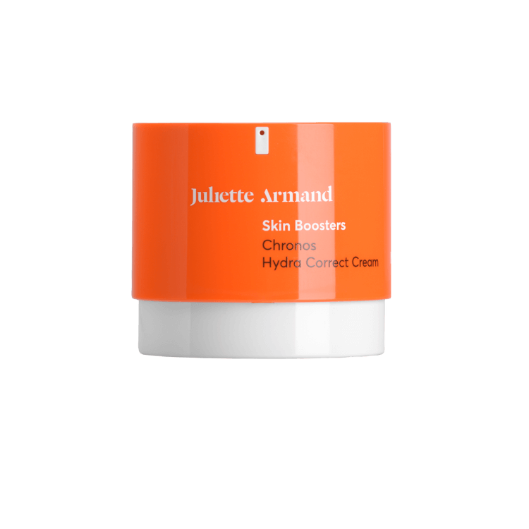 oranje pot creme rmand_Skin_Boosters_Chrono_Hydra_Correct_Cream_50ml witte oranje zwarte letters premium