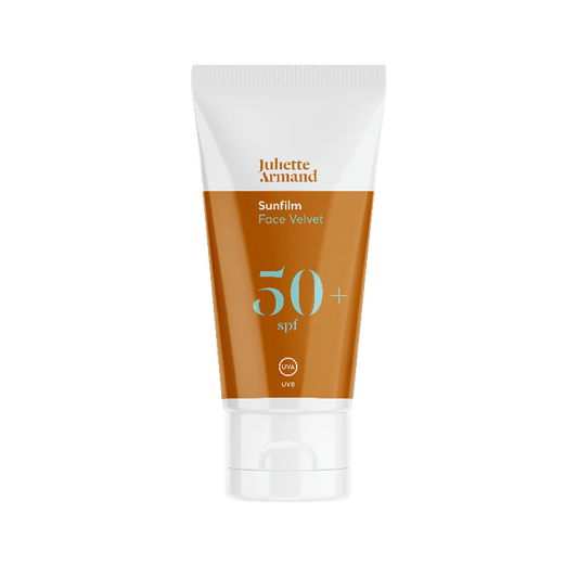 Juliette Armand Sunfilm Face Velvet SPF50+ – geavanceerde zonnecrème met fluweelzachte finish voor de gevoelige huid