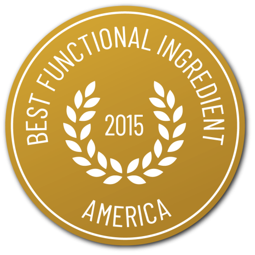 Gouden award icoon MenaQ zeven Best Functional Ingredient tweeduizend vijftien