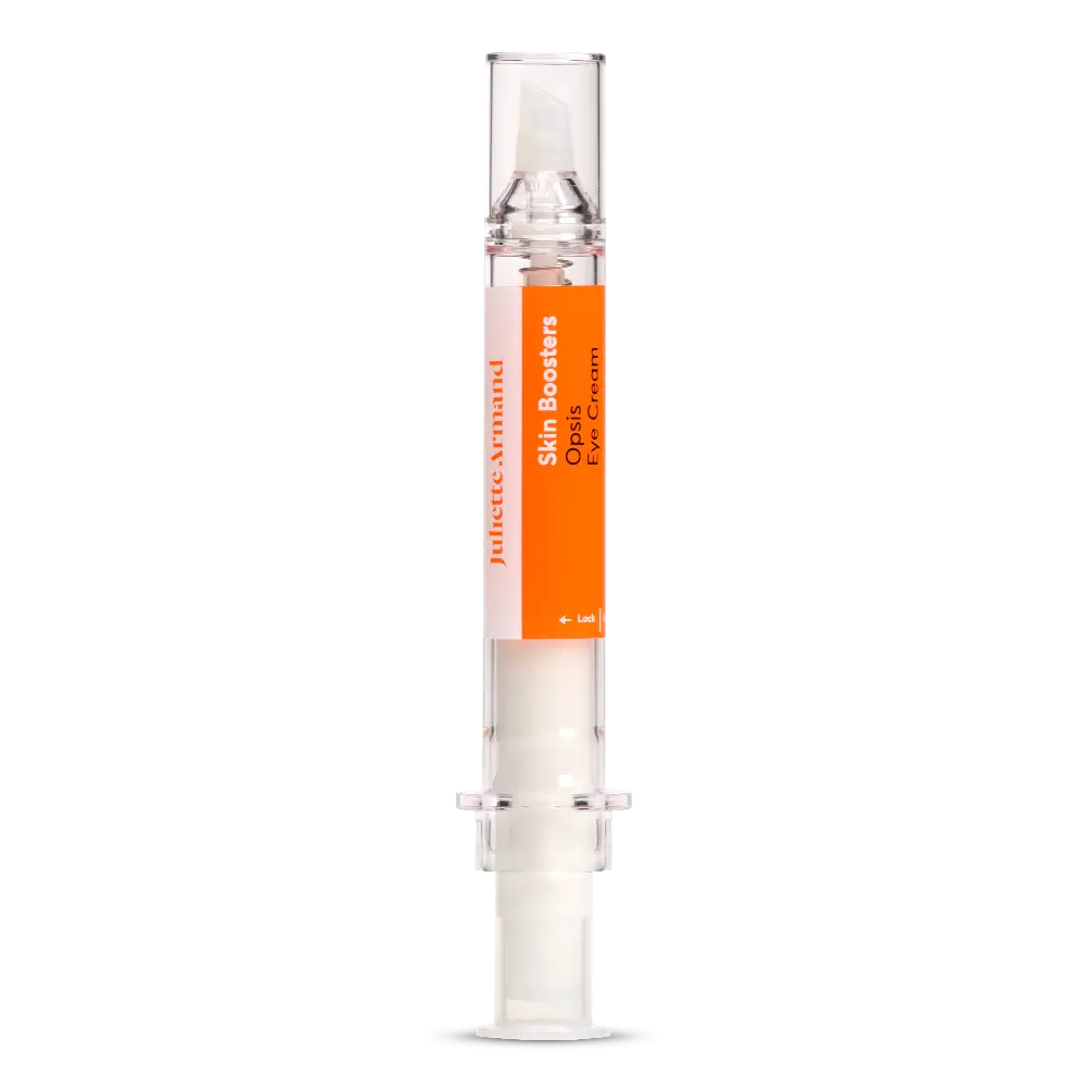 OpsisEyeCream 10ml spuitje oranje wit transparant oranje witte en zwarte letters premium