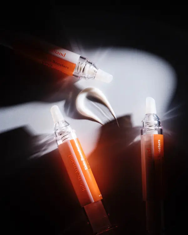 Opsis_Eye_Cream_donker oranje shine oranje witte en zwarte letters premium