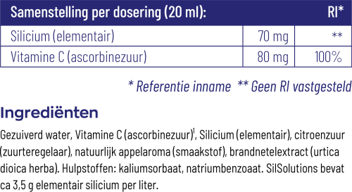 SilSolutions® Naturel – 500 ml vloeibare formule voor huid, haar en nagels