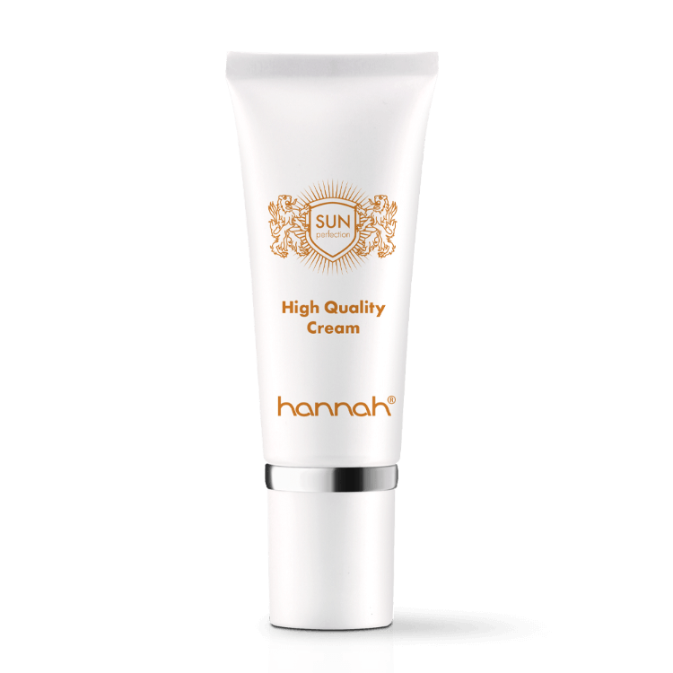 hannah High Quality Cream SPF15 60ml witte tube oranje letters