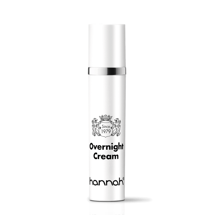 hannah Overnight Cream 45ml kleine witte pomp fles