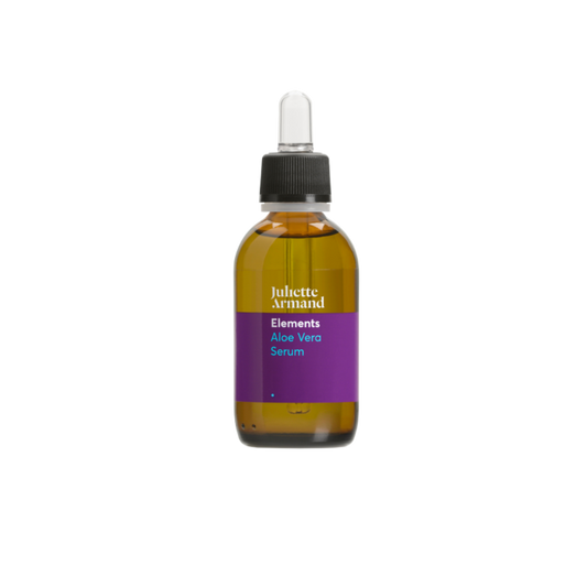 Glazen bruin flesjemet pipet zwarte dop Aloe Vera Serum 55ml