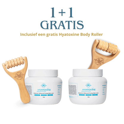 Duo Hyatoxine_Lifting_Body_Cream_500ml met hyatoxine body roller 