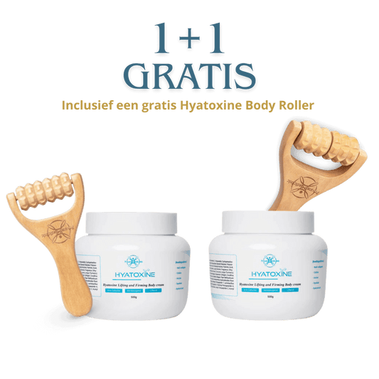 Duo Hyatoxine_Lifting_Body_Cream_500ml met hyatoxine body roller 