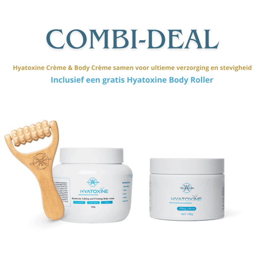 Duo Hyatoxine_creme en _Body_Cream_500ml gratis body roller 