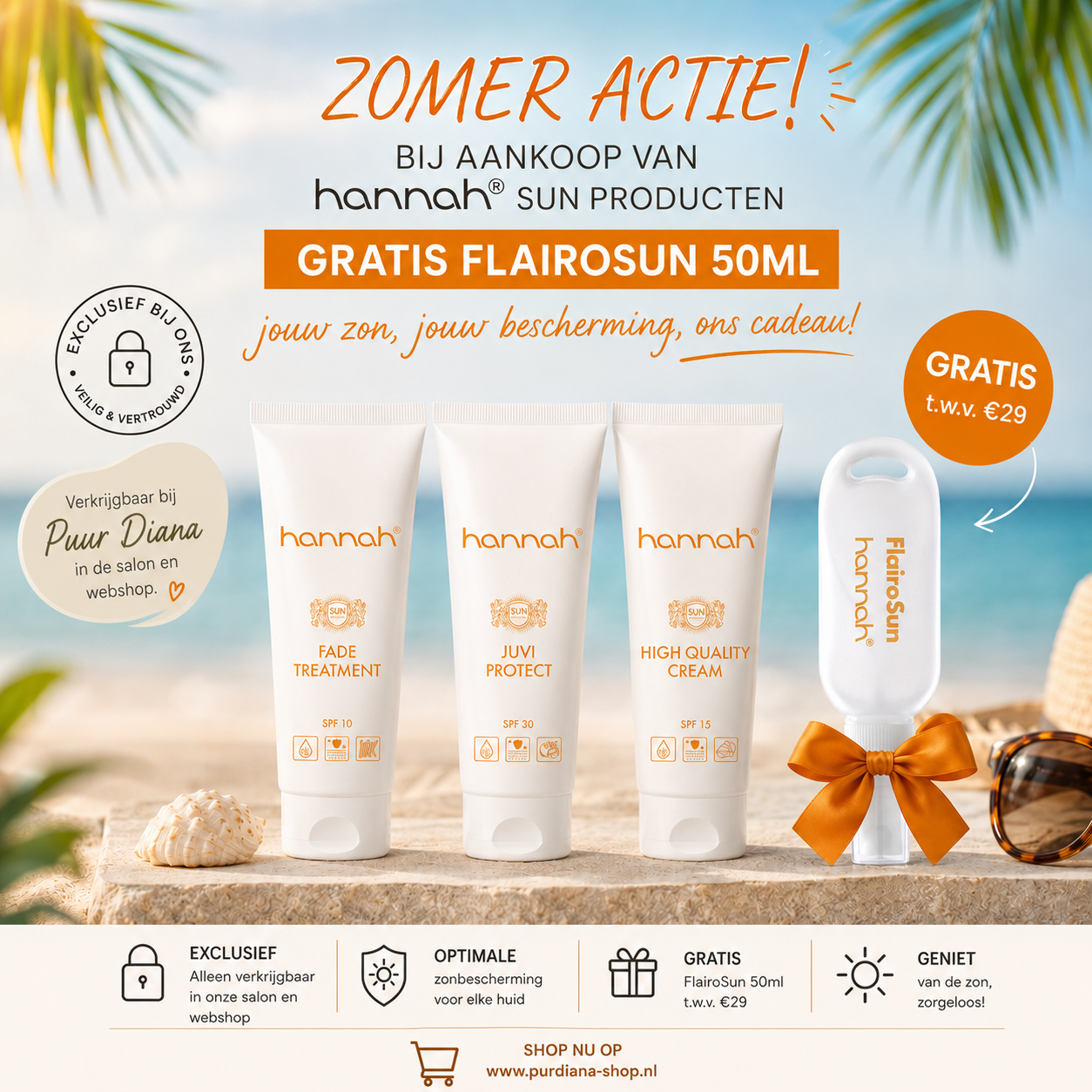 hannah Skin Shield SPF50 in gebruik, hoogbeschermende zonbescherming voor gevoelige huid