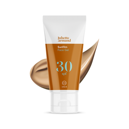 Juliette Armand Sunfilm Face Gel SPF 30 – lichte zonnegel voor de gevoelige huid met matte finish