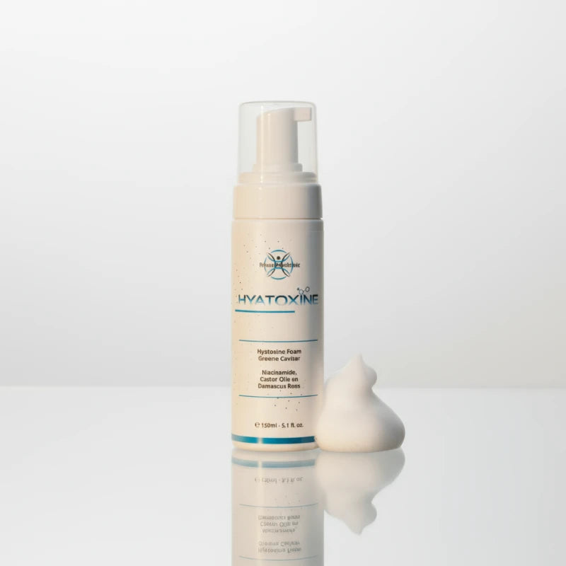 Anti-aging foam tegen rimpels en fijne lijntjes – Hyatoxine foam 1+1 actie aanbieding korting private mediclinic..