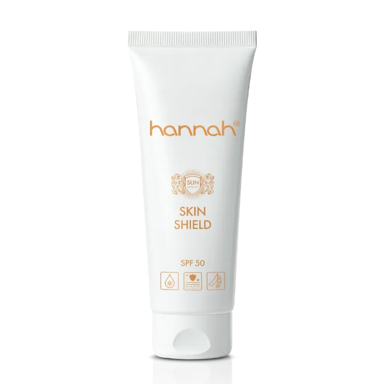 Hannah Skin Shield tube 65ml met SPF50 – hoogbeschermende zonnecreme voor gevoelige en lichte huid