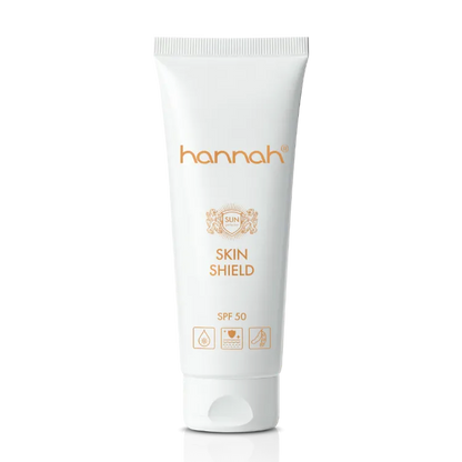 Hannah Skin Shield tube 65ml met SPF50 – hoogbeschermende zonnecreme voor gevoelige en lichte huid