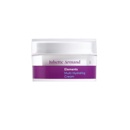 Witte pot paars etiket Juliette Armand Elements Multi Hydrating Cream 50ml