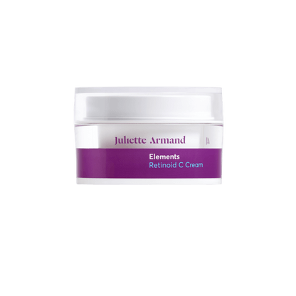 Witte pot paarse etiket Juliette Armand Elements Retinoid C Cream 50ml