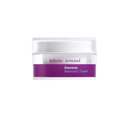 Witte pot paarse etiket Juliette Armand Elements Retinoid C Cream 50ml
