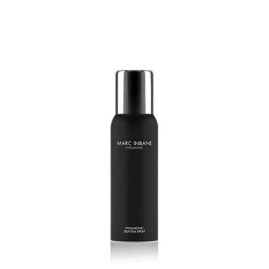 Marc Inbane Hyaluronic Self-Tan Spray zwarte fles zilver dop 