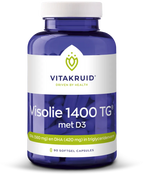 Vitakruid Visolie 1400 TG met D3 90 softgels met EPA, DHA en vitamine D3