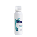 Footlogix DD Cream Mousse 125 ml, een verzorgende schuimcrème voor droge voeten met een ruwe of verkleurde huid. Camoufleert oneffenheden en hydrateert tegelijk. Op de foto de witte fles met blauwe voetafbeelding. Puur Diana Shop Nuenen