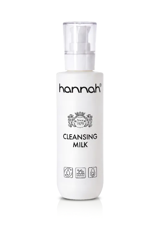 hannah Cleansing Milk 200 ml, milde reiniging voor dagelijks gebruik bij een gevoelige of droge huid, Puur Diana Shop Nuenen