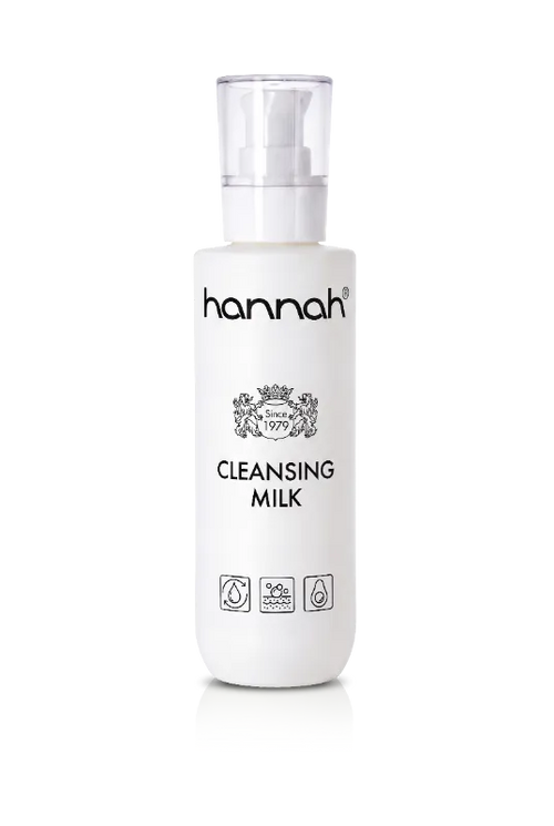 hannah Cleansing Milk 200 ml, milde reiniging voor dagelijks gebruik bij een gevoelige of droge huid, Puur Diana Shop Nuenen