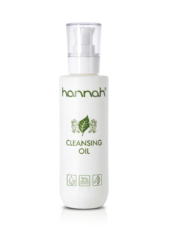 hannah Cleansing Oil 200 ml, zachte reinigingsolie die SPF, make-up en talg oplost zonder de huid uit te drogen, Puur Diana Shop Nuenen