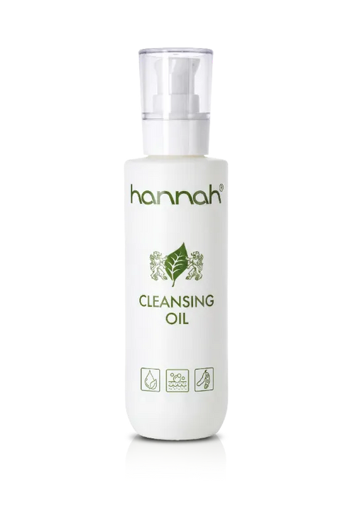 hannah Cleansing Oil 200 ml, zachte reinigingsolie die SPF, make-up en talg oplost zonder de huid uit te drogen, Puur Diana Shop Nuenen