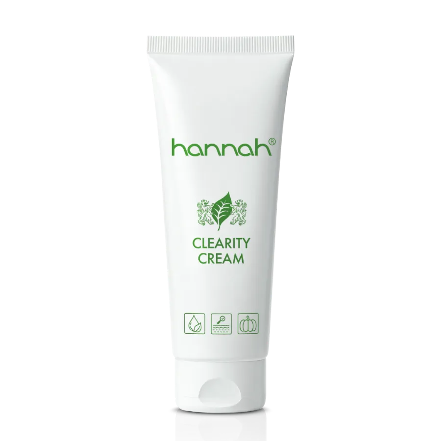 hannah Clearity Cream 65 ml, kalmerende en zuiverende crème die talg reguleert bij een onrustige huid, Puur Diana Shop Nuenen