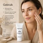 Gebruik van hannah Enzymatic Skin Peeling 150 ml met stappen voor reinigen, aanbrengen, inwerken en verwijderen van de peeling