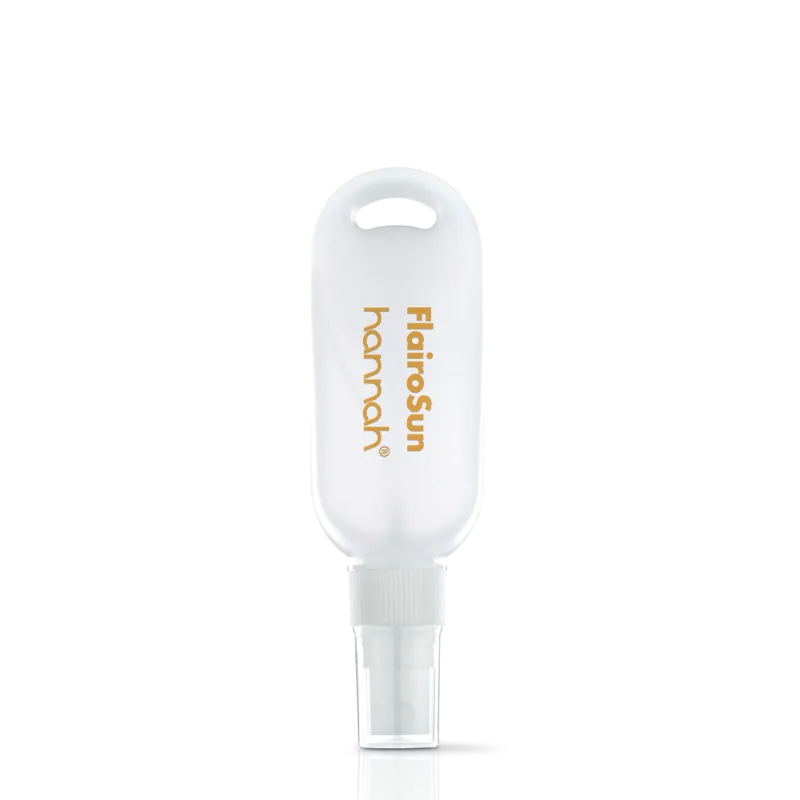 hannah FlairoSun SPF30 50 ml mini zonbescherming spray reisformaat met ophanglus – Puur Diana Nuenen