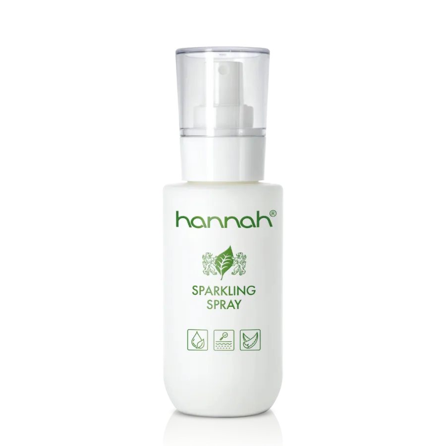 hannah Sparkling Spray 100 ml, verfrissende gezichtsspray die hydrateert en de huid helpt kalmeren, Puur Diana Shop Nuenen