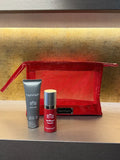 hannah Verstevigend en Glow Duo voor de rijpere huid die minder veerkracht toont en er vermoeid uitziet. Op de foto de Brilliant Touch 30 ml in een compacte flacon met pompje en de Juvi-Lite 65 ml in een grijszilveren tube, naast elkaar geplaatst. De combinatie ondersteunt een steviger ogende huid met een frisse, verzorgde uitstraling. Gefotografeerd in een warme setting bij Puur Diana Shop Nuenen