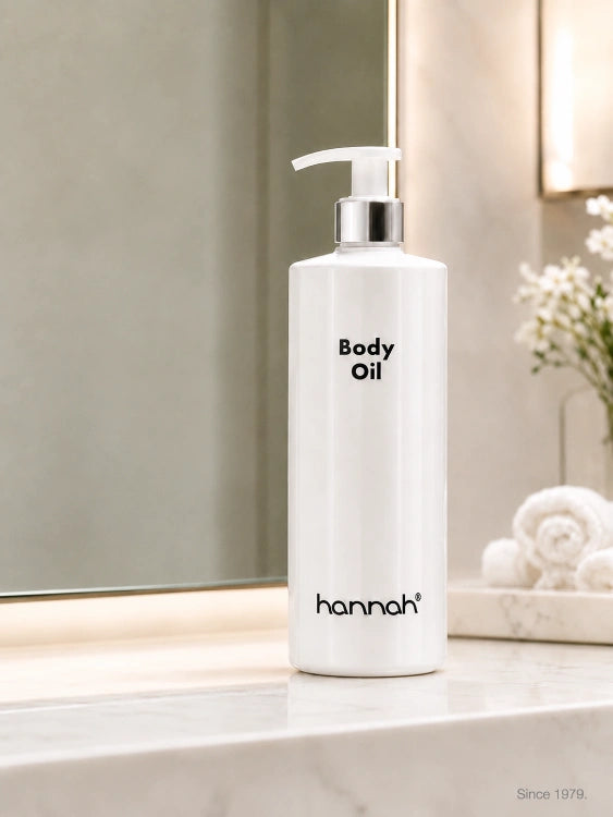 hannah Body Oil 500 ml voor een zachte en soepele lichaamshuid
