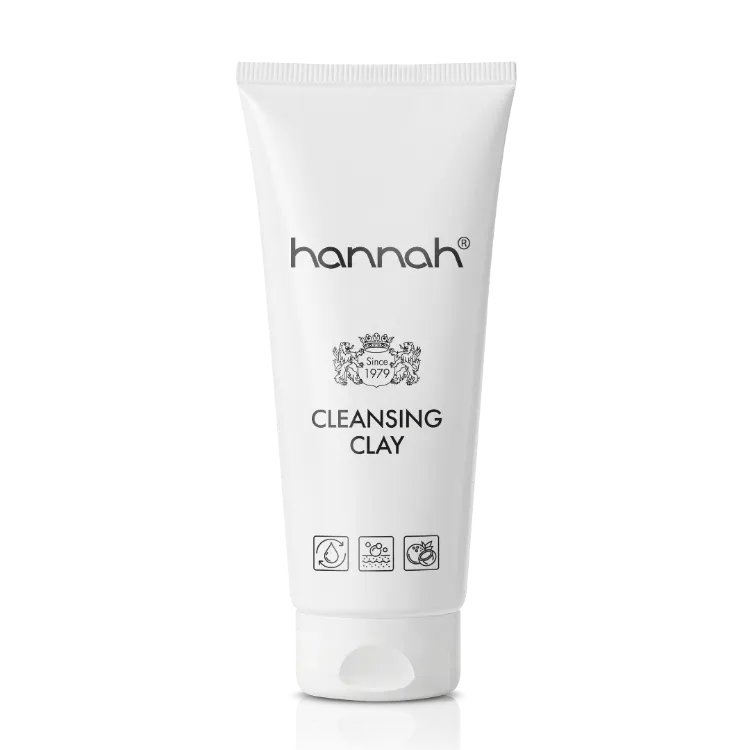 hannah Cleansing Clay 150 ml diepreinigend kleimasker met kaolin en bentonite voor vette, gecombineerde of onzuivere huid