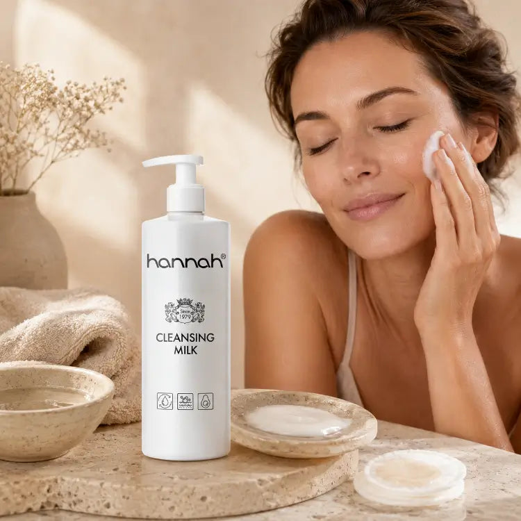 hannah Cleansing Milk 500 ml milde gezichtsreiniging voor gevoelige en droge huid