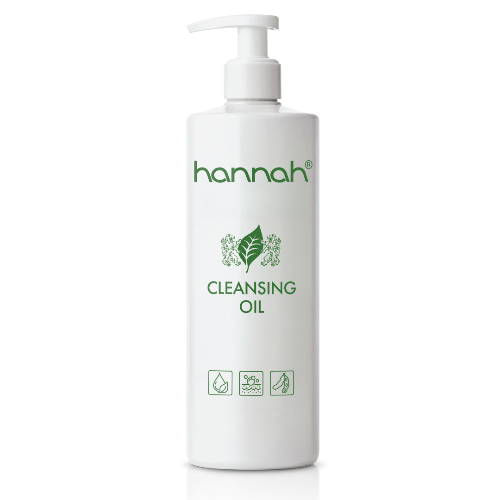 hannah Cleansing Oil 500 ml zachte reinigingsolie in groot formaat voor dagelijks gebruik