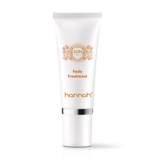 hannah Fade Treatment SPF10 60ml witte tube met oranje letters 