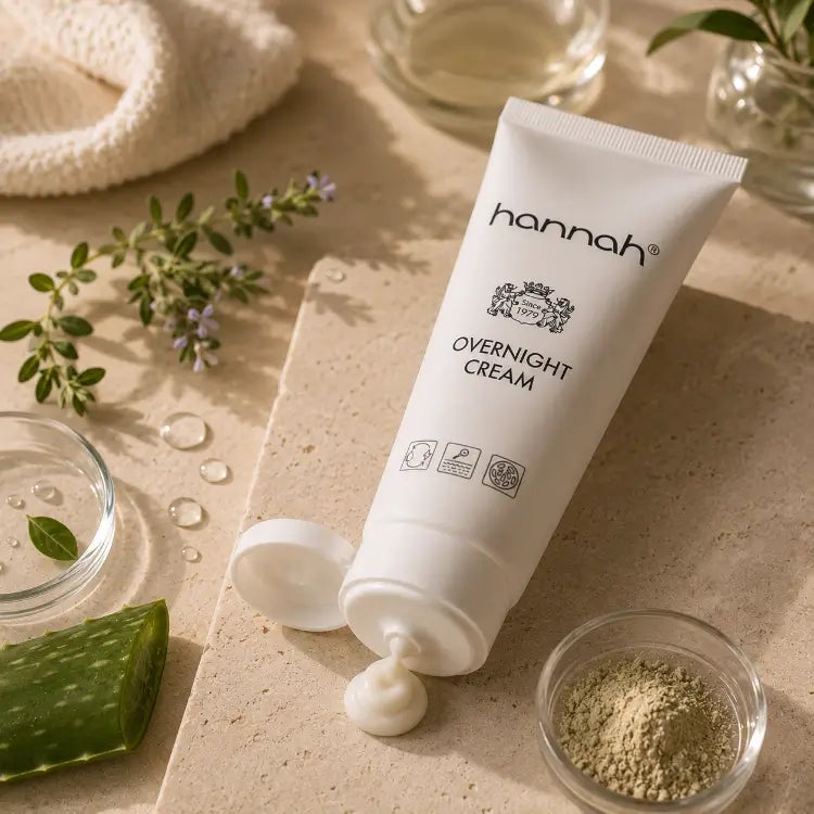 hannah Overnight Cream voor huid met roodheid, talg en onzuiverheden