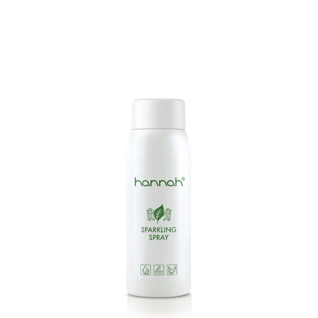 hannah Sparkling Spray met dop 175 ml hydraterende navulling voor een frisse en matte huid