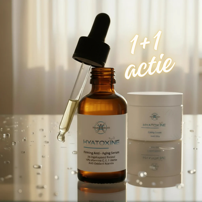 Anti-aging serum tegen rimpels en fijne lijntjes – Hyatoxine Serum 1+1 actie aanbieding korting private mediclinic
